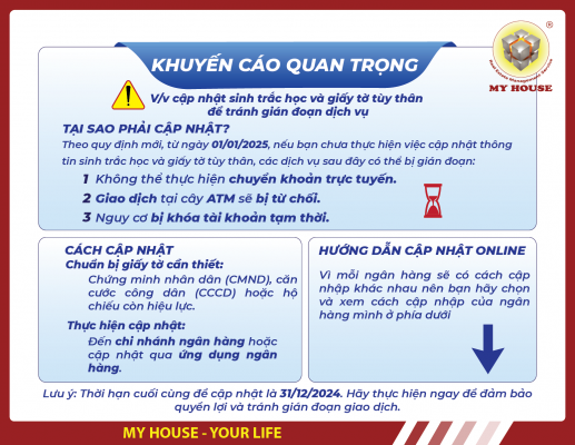 CẢNH BÁO NGUY CƠ KHOÁ TÀI KHOẢN NẾU KHÔNG CẬP NHẬT SINH TRẮC HỌC TRƯỚC 31 12 CẢNH BÁO NGUY CƠ KHOÁ TÀI KHOẢN NẾU KHÔNG CẬP NHẬT SINH TRẮC HỌC TRƯỚC 31 12