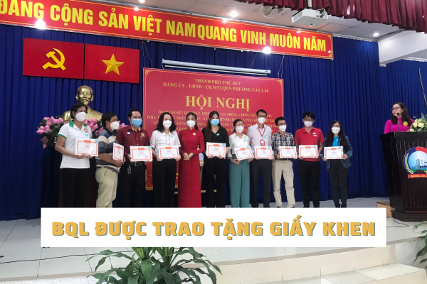 BQL MY HOUSE vinh dự được UBND Quận khen tặng BQL MY HOUSE vinh dự được UBND Quận khen tặng
