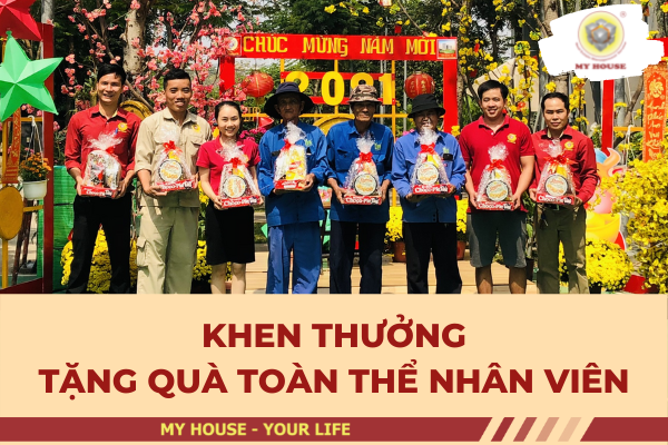 MY HOUSE KHEN THƯỞNG, TẶNG QUÀ DỊP TẾT CHO TOÀN THỂ NHÂN VIÊN MY HOUSE KHEN THƯỞNG, TẶNG QUÀ DỊP TẾT CHO TOÀN THỂ NHÂN VIÊN