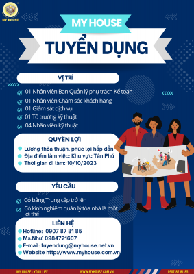 MY HOUSE TUYỂN DỤNG MY HOUSE TUYỂN DỤNG