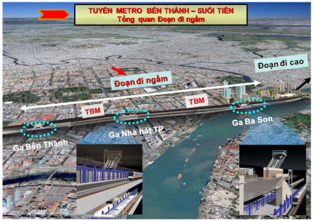 Tp.HCM: Đẩy nhanh tiến độ dự án metro Bến Thành Suối Tiên Tp.HCM: Đẩy nhanh tiến độ dự án metro Bến Thành Suối Tiên
