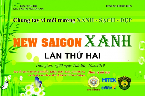 MY HOUSE đồng tài trợ chương trình NEW SAIGON XANH Lần 2 MY HOUSE đồng tài trợ chương trình NEW SAIGON XANH Lần 2