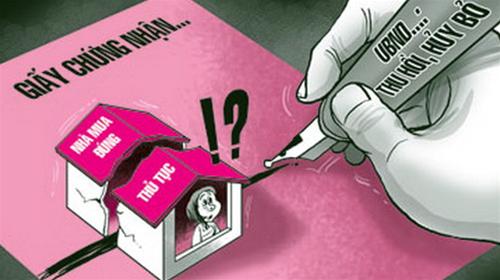 Cảnh báo tình trạng mua nhà trên giấy Cảnh báo tình trạng mua nhà trên giấy